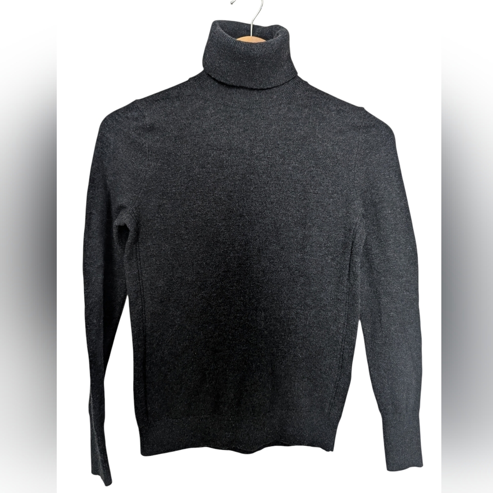 BANANA REPUBLIC Wool Blend Turtleneck Sweater Size XS Gray